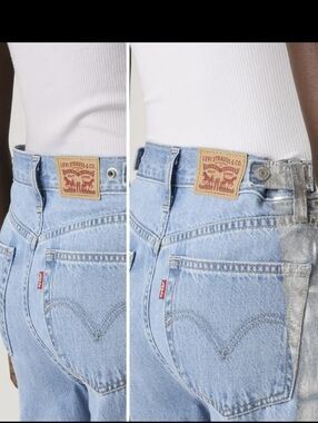 Levi's Women's Cinch Baggy High-Rise Light Blue  Jeans